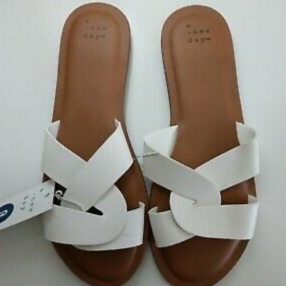 A NEW DAY white sandals